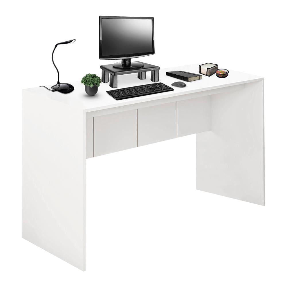 Mesa Para Computador 136cm Branco Fosco Ei075 Branco