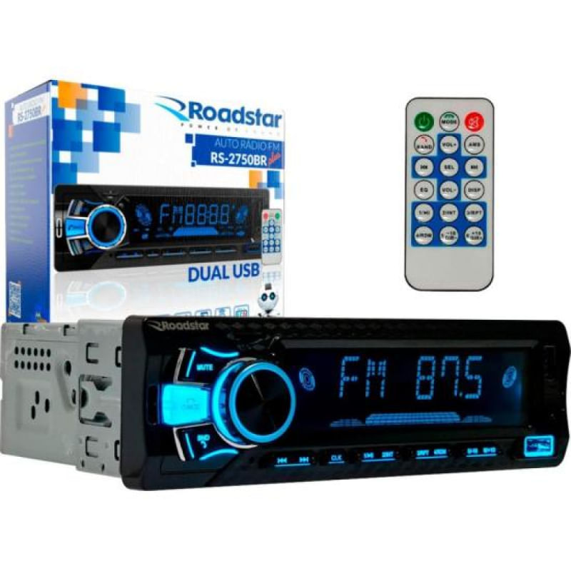 Rádio Usb/Bluetooth Rs-2751br Roadstar