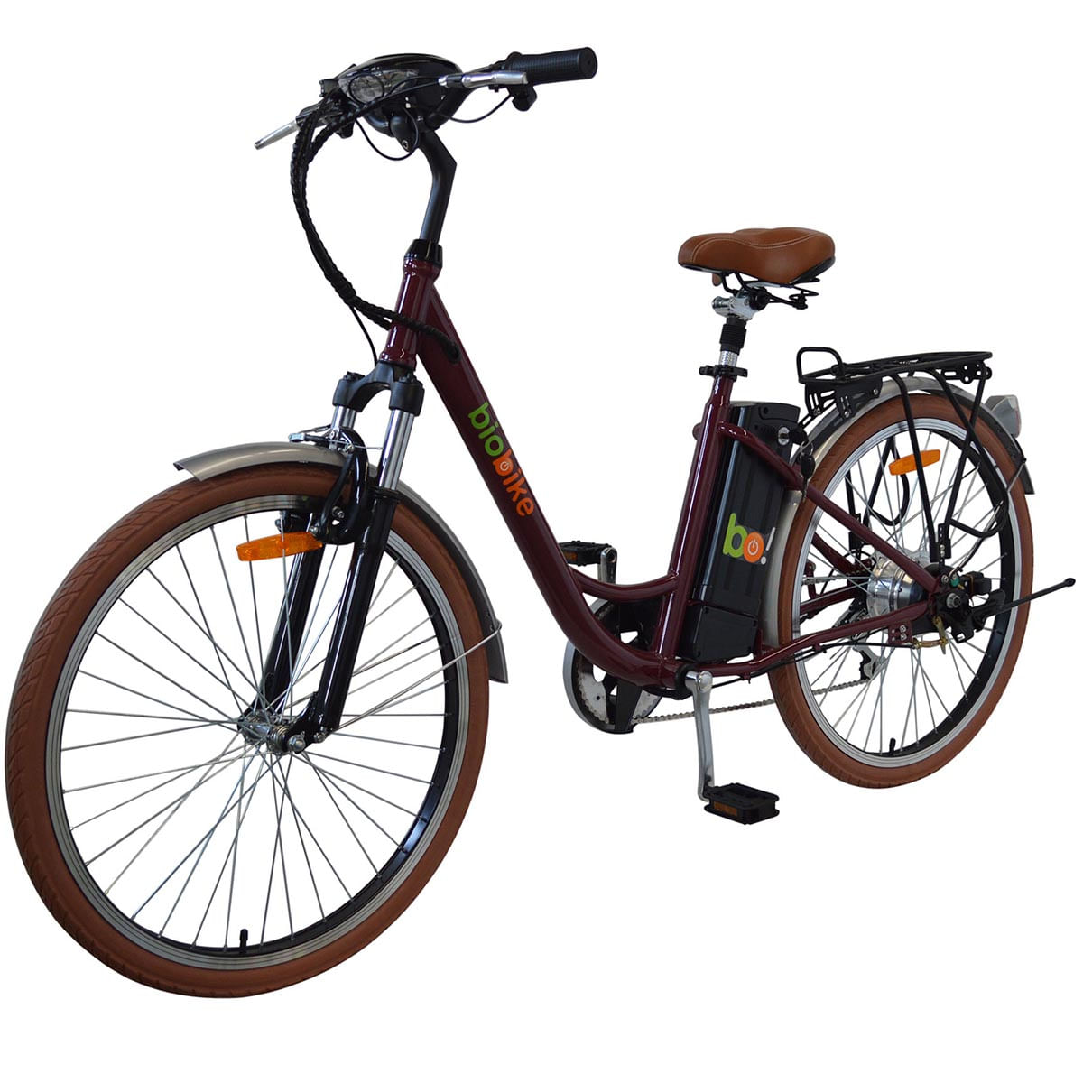 Bicicleta Elétrica Biobike STYLE BASIC Aro 26" |  Cor: Bordô