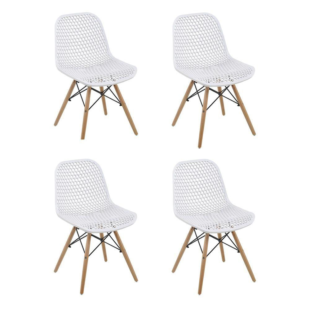 Kit 04 Cadeiras Eloísa Branco