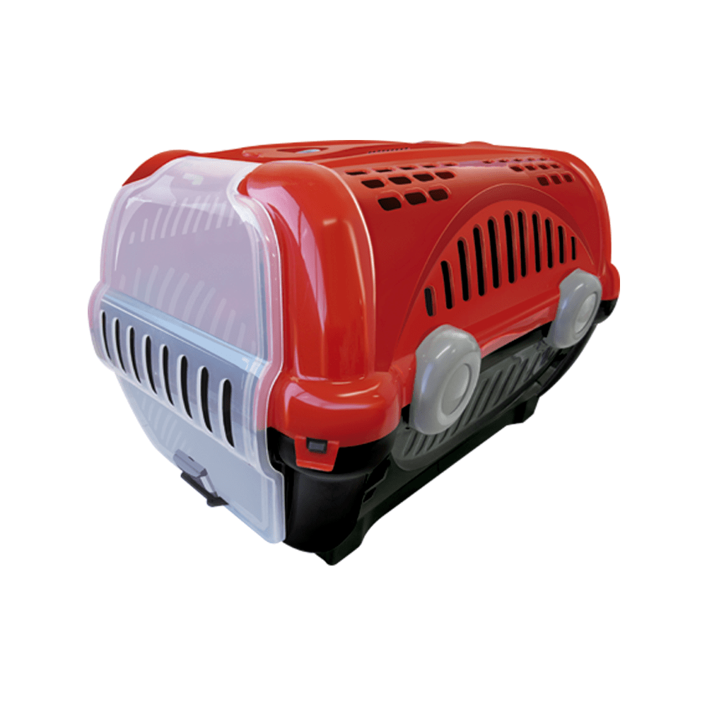 Caixa de Transporte Luxo Furacão Pet N3 Vermelha