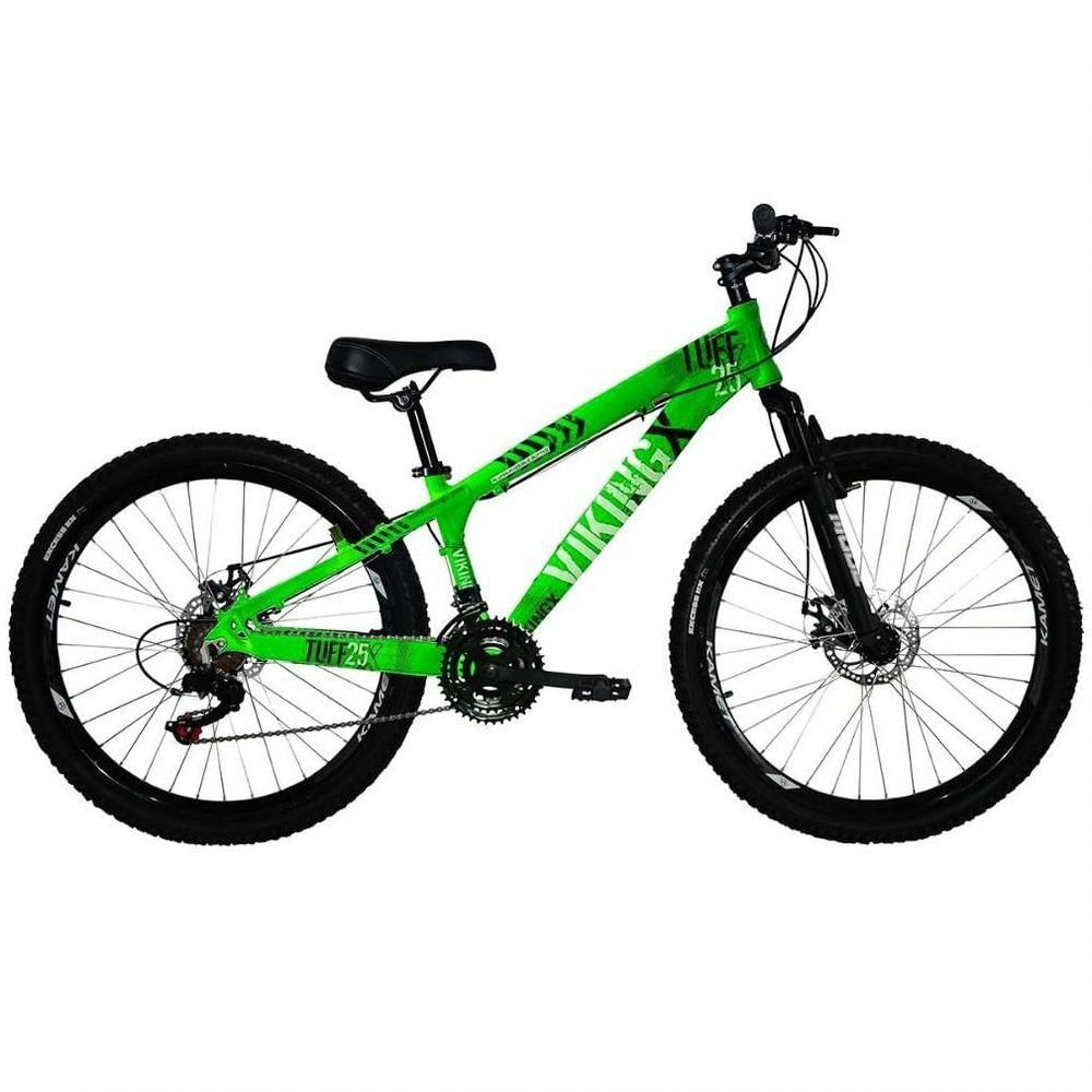 Bicicleta Aro 26 Freio Disco Cambios Importados Verde Neon