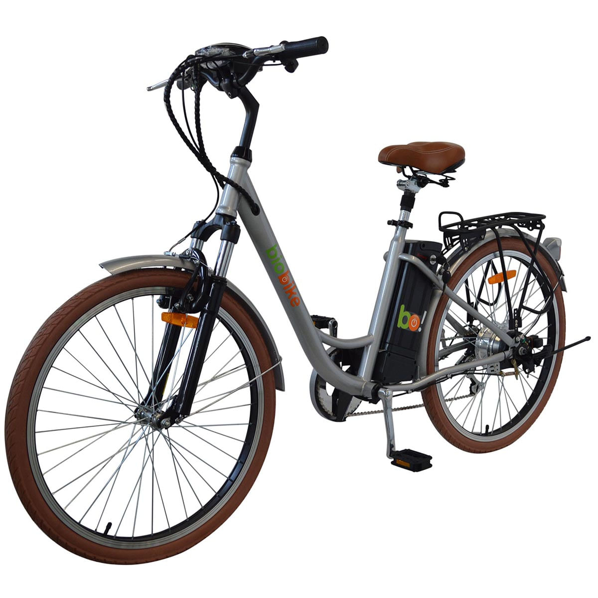 Bicicleta Elétrica Biobike STYLE BASIC Aro 26" | Cor: Prata