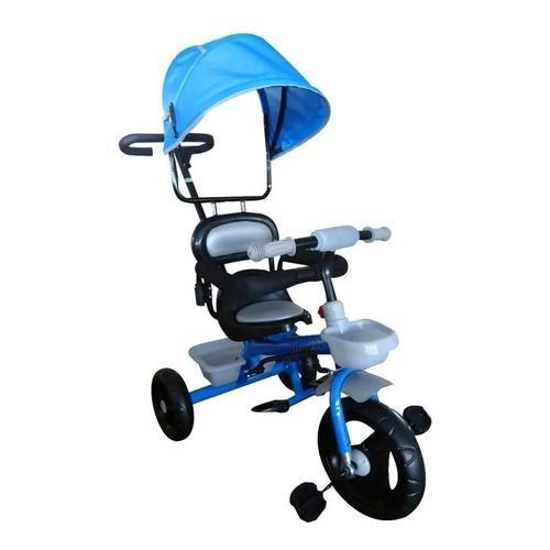 Triciclo Motoca Velotrol Infantil Com Capota Pedal Azul