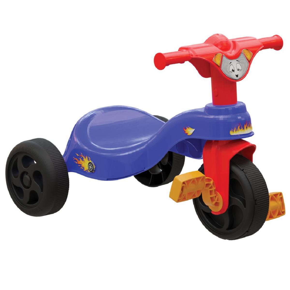 Triciclo Motoca Velotrol Infantil Sem Empurrador Azul Fast