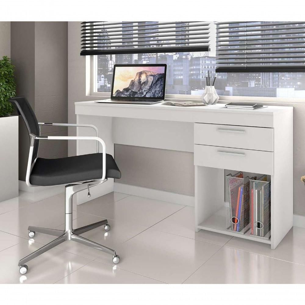 Mesa De Escritório Office Notável Móveis Branco New
