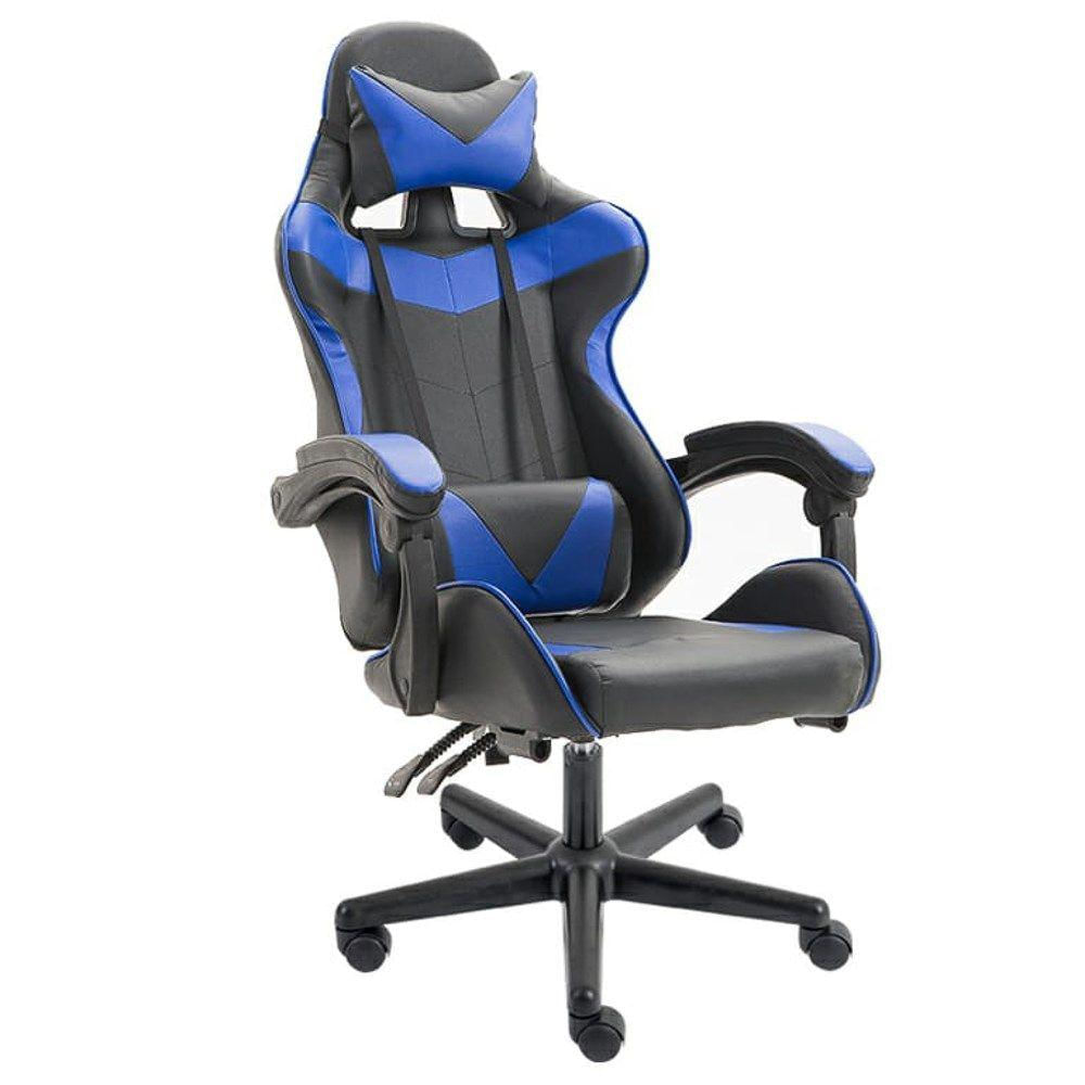 Cadeira Gamer Giratória Supreme F01 Preto/Azul