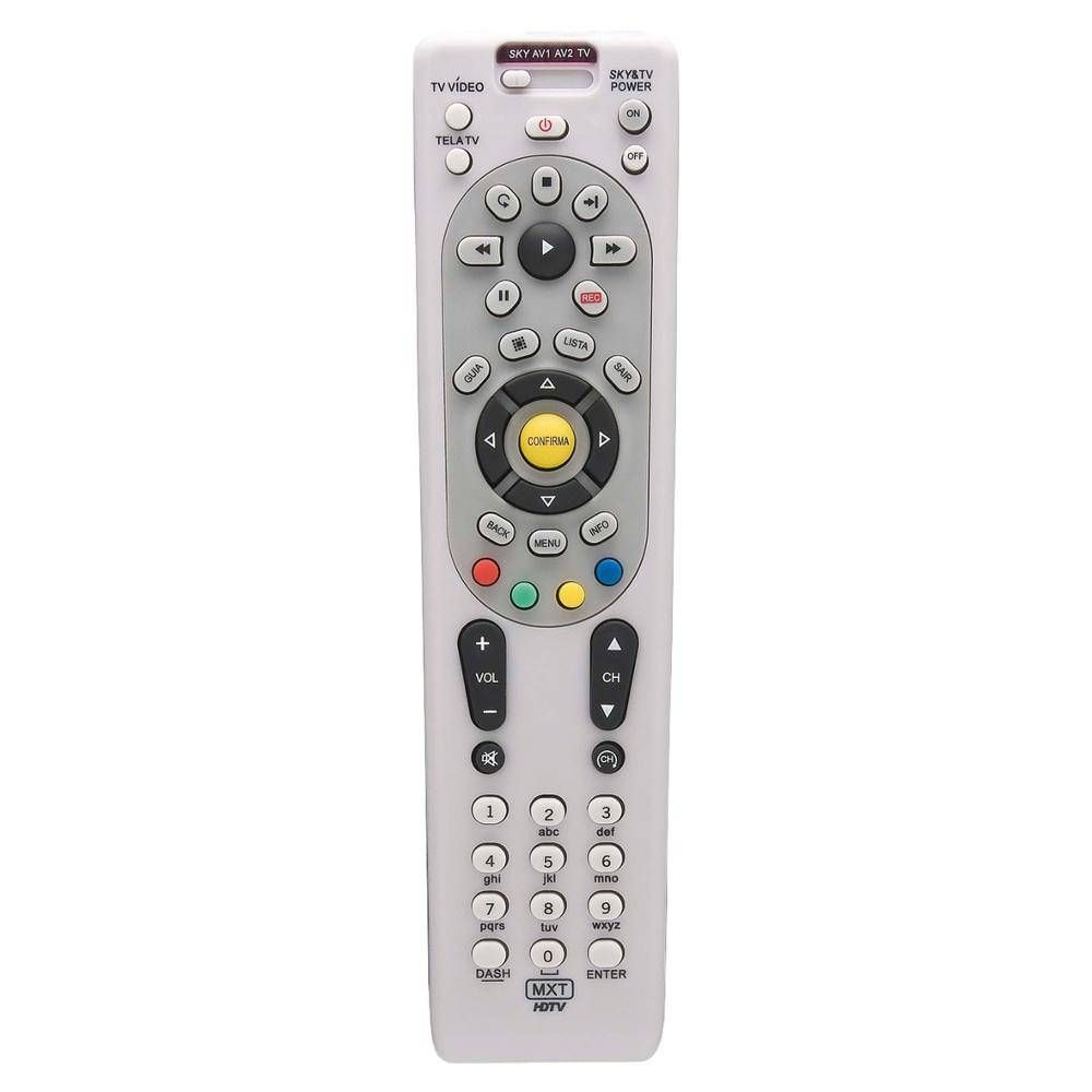 Controle Remoto Receptor SKY HDTV H67 com Chave - Mxt