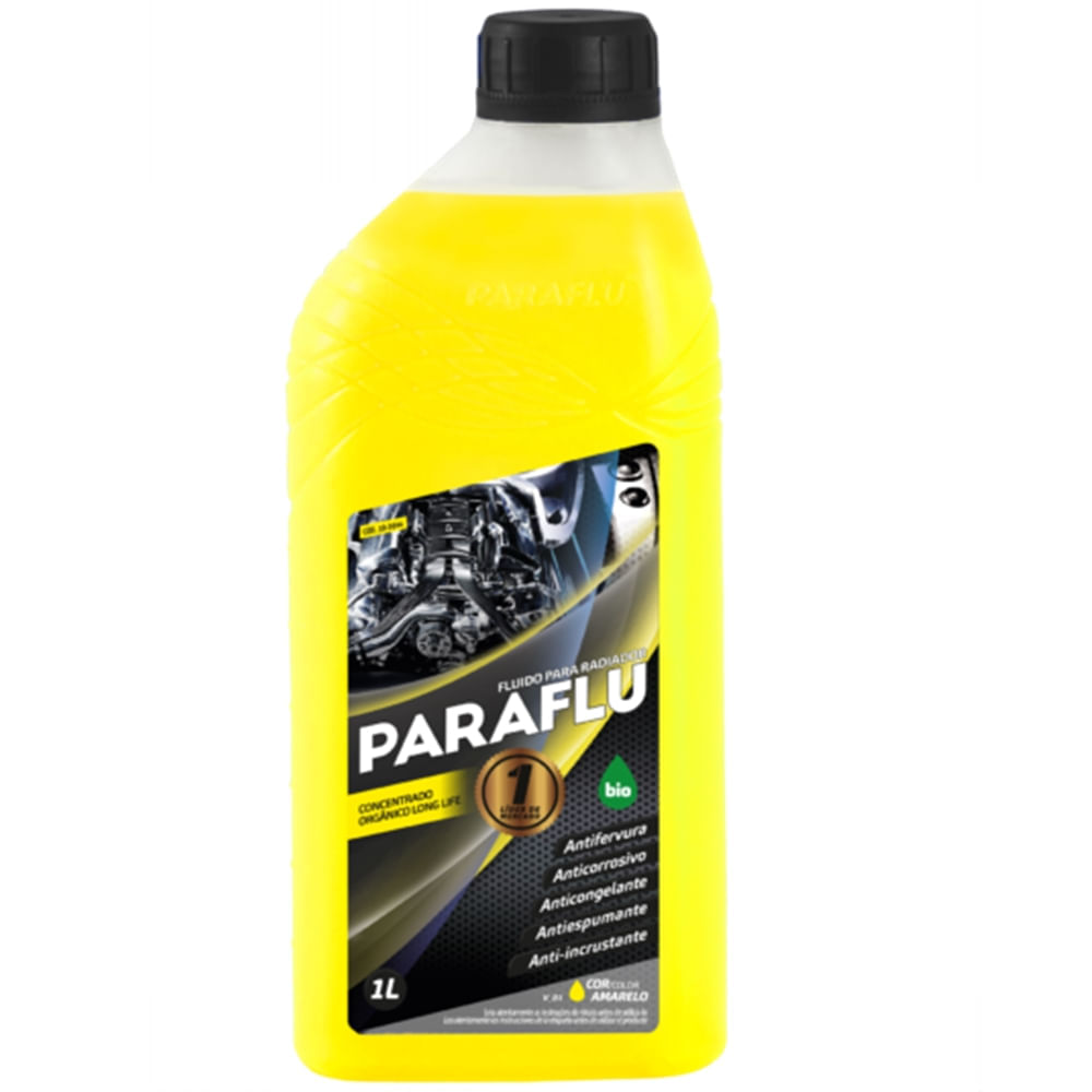 Aditivo de Radiador Paraflu Bio Concentrado Orgânico Long Life Coloração Amarelo 1L