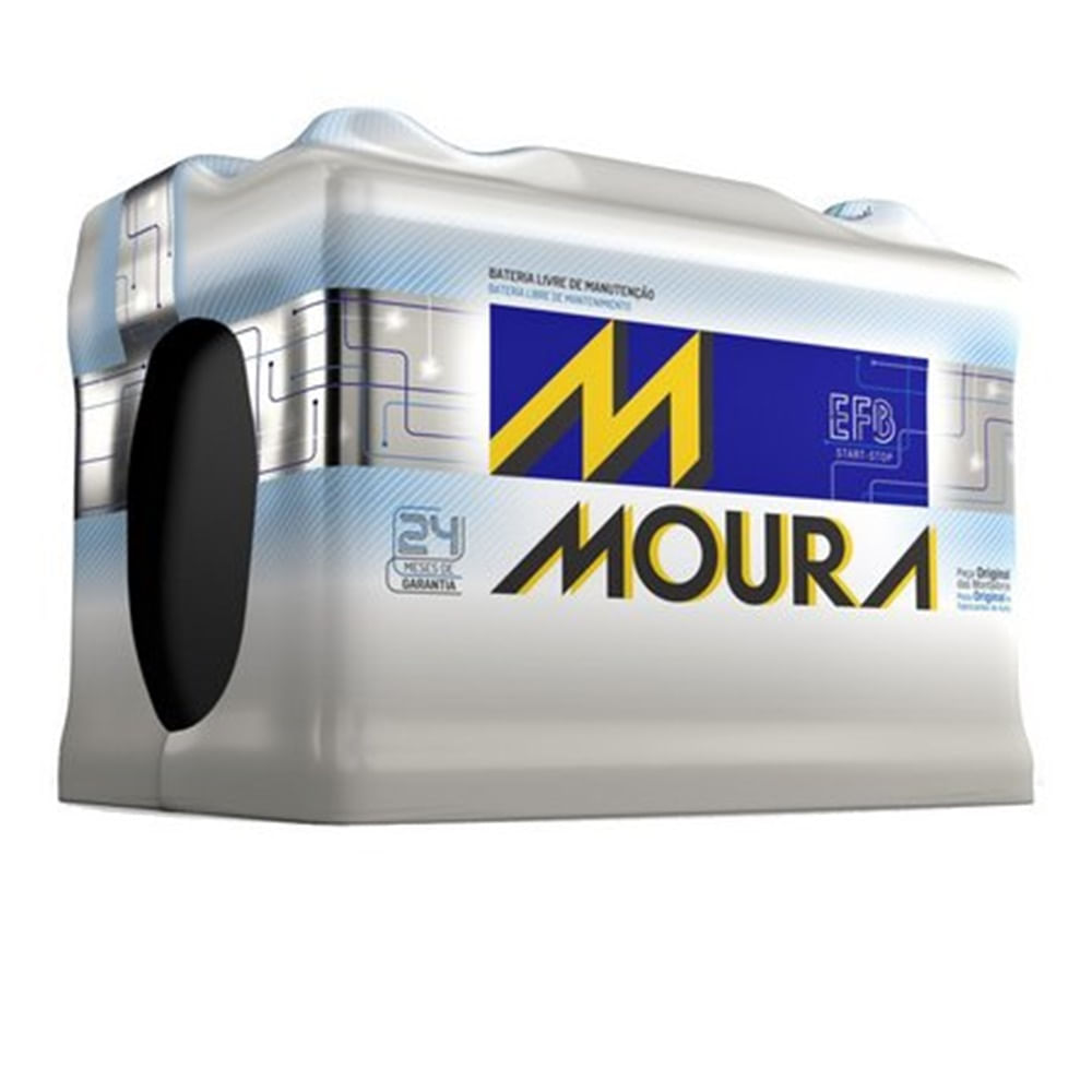 Bateria Moura EFB 72Ah – MF72LD – Para Carros c/ Sistema Start-Stop ( Stop-Go ) - 12V