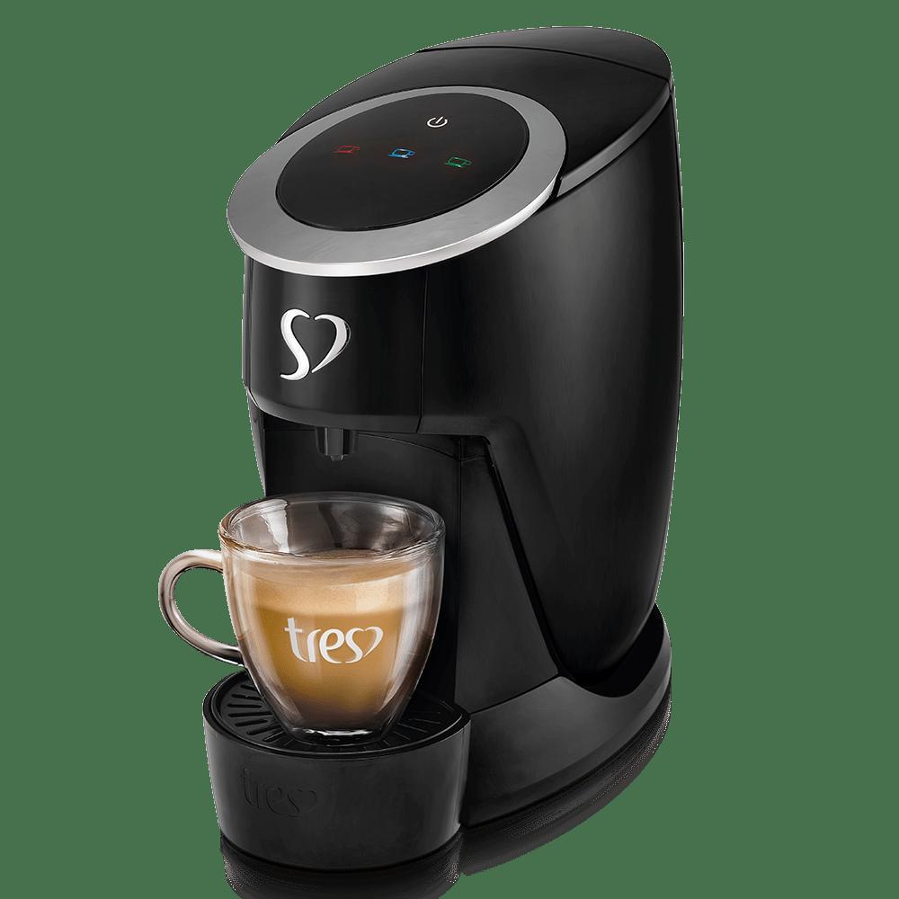 Máquina Para Café Espresso 3 Corações Touch Preta 127V