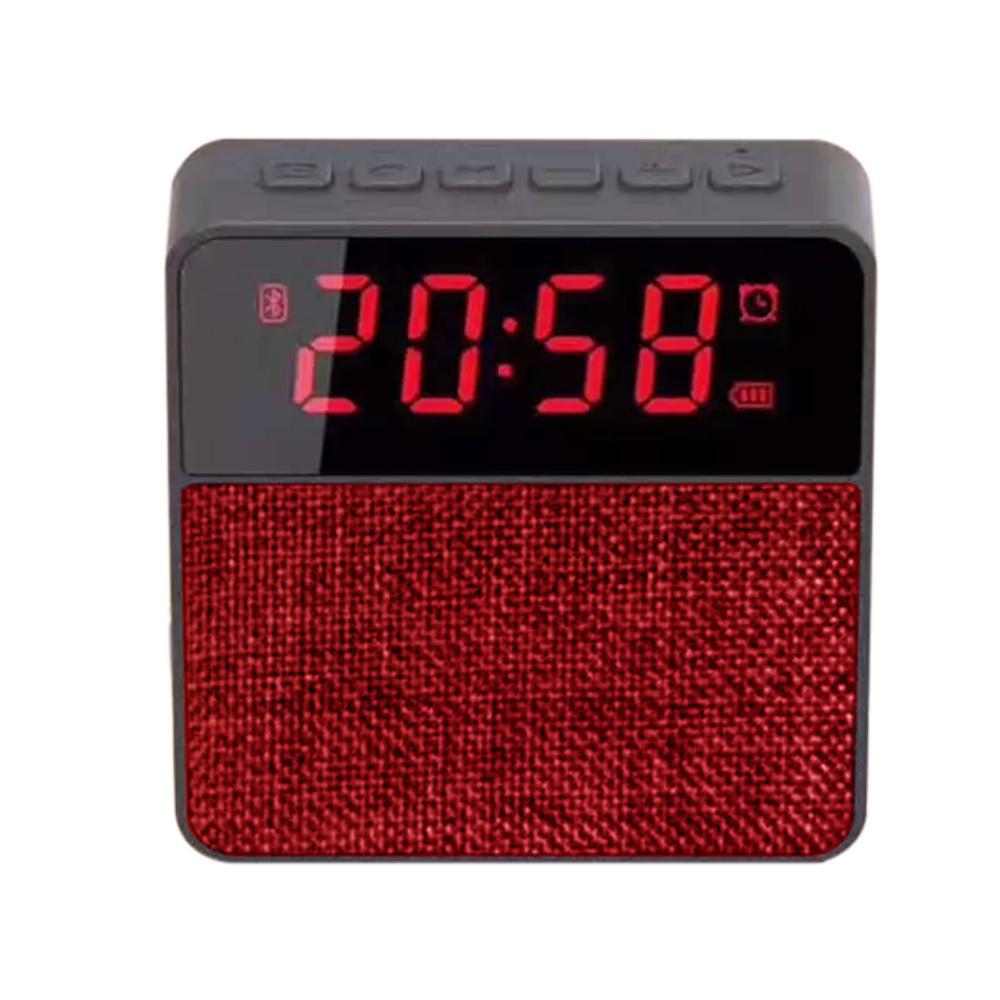 Radio Relógio Mp3 Player Despertador Fm Usb MicroUsb Red