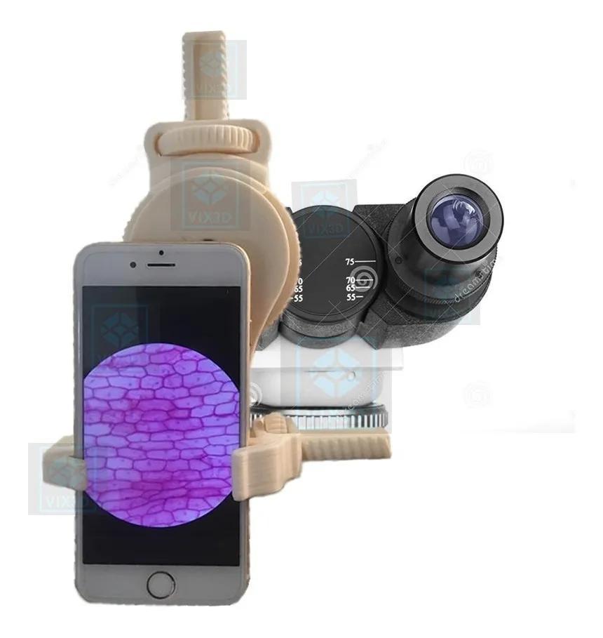 Adaptador Celular No Microscópio Para Tirar Fotos Vídeos