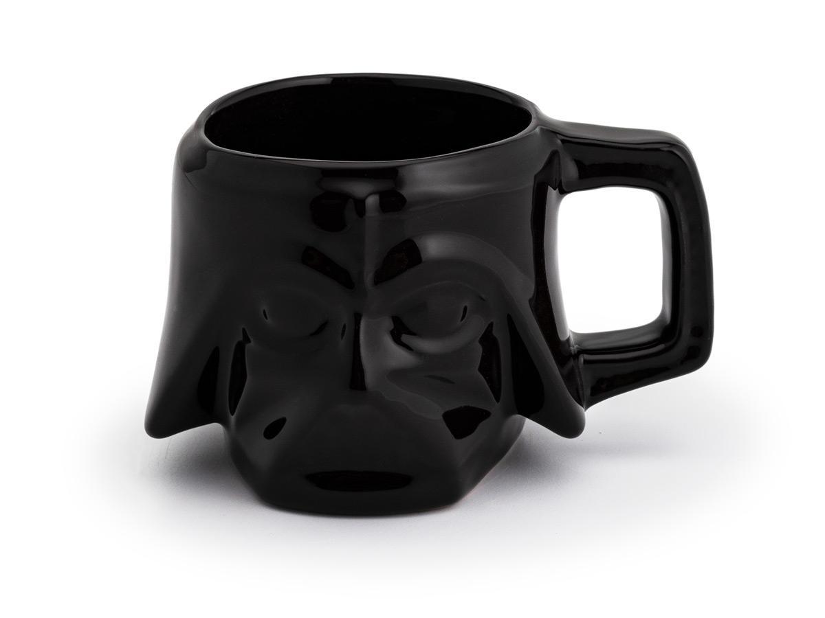 Caneca Darth Vader Star Wars Cerâmica 3D 400 Ml Preta