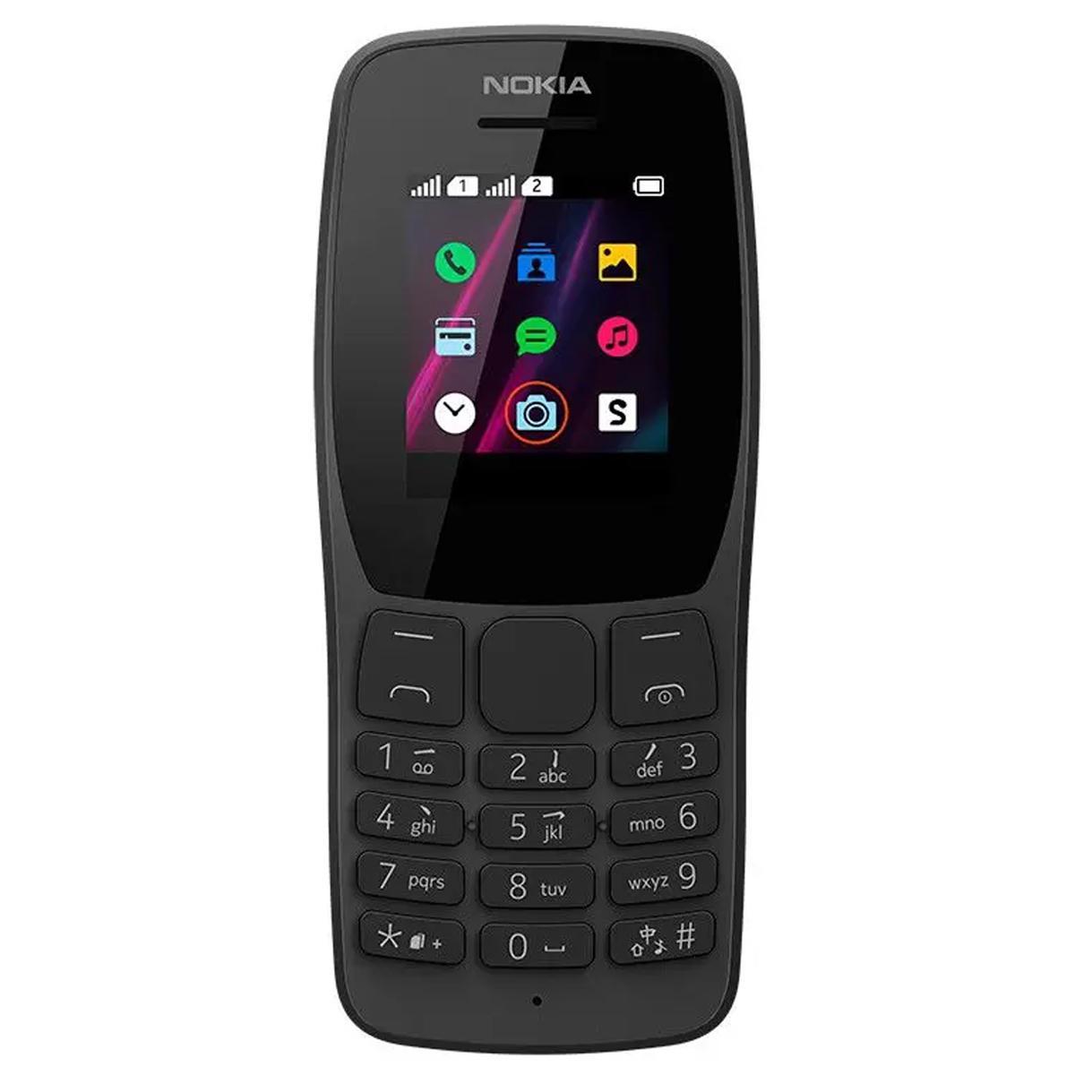 Celular Nokia 110 Dual Sim 32MB Rádio Fm Câmera Vga Preto