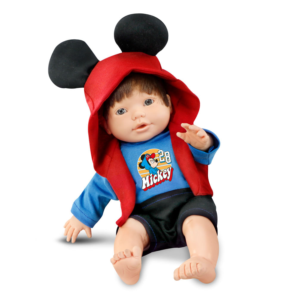 Boneco Bebê Mania Mickey 5156 Roma