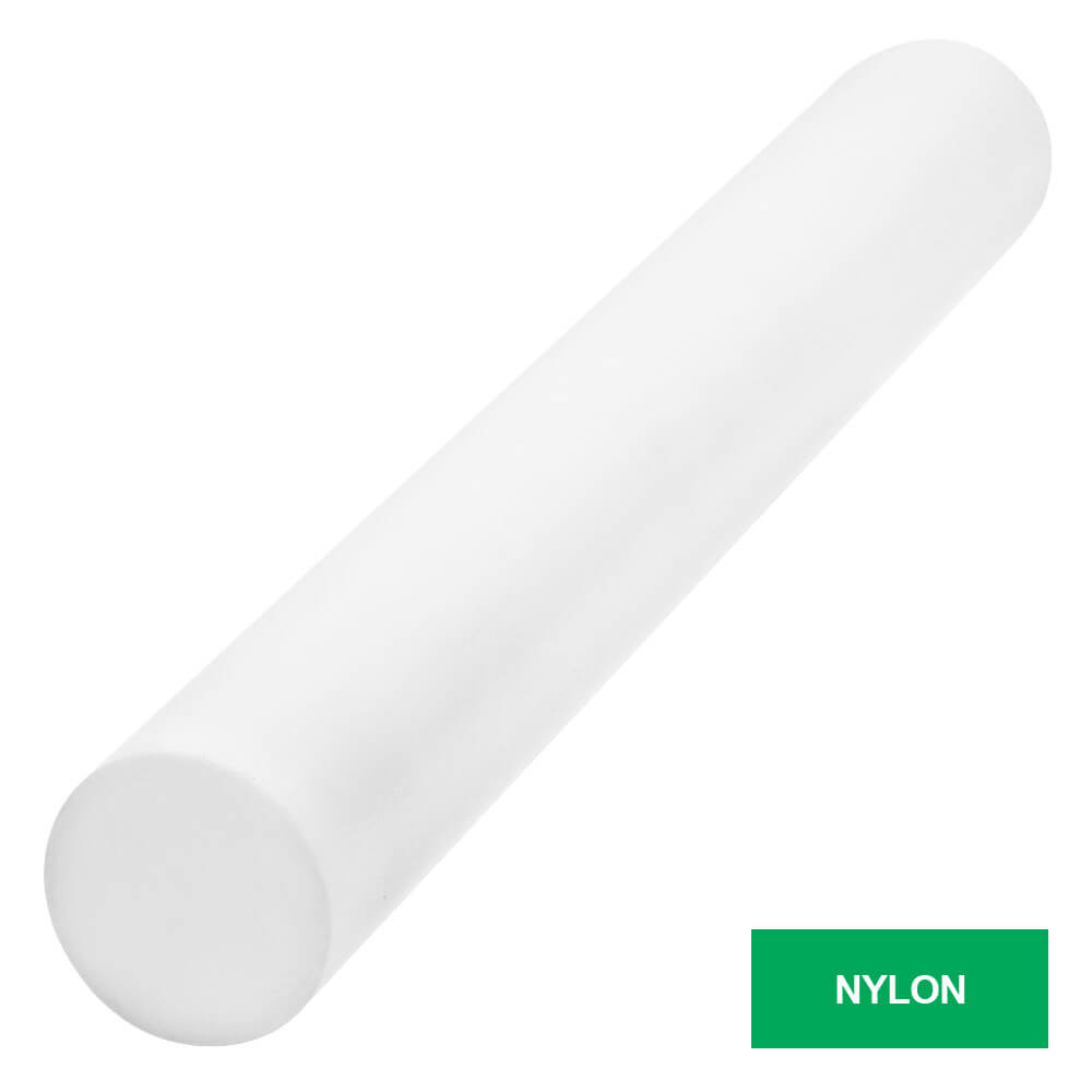 Tarugo de Nylon Natural Elastobor Branco 8MM