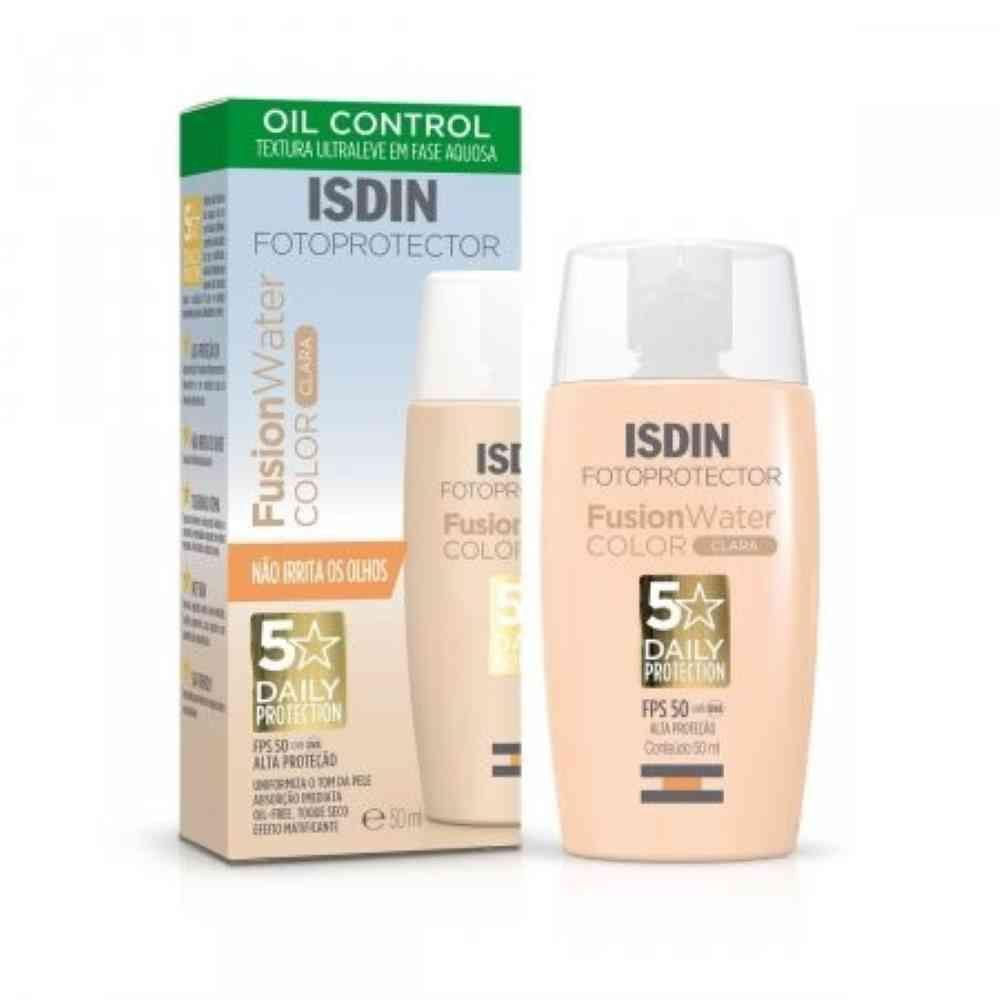 Isdin Fusion Water Five Star Color Fps 50 50ml Cor Clara