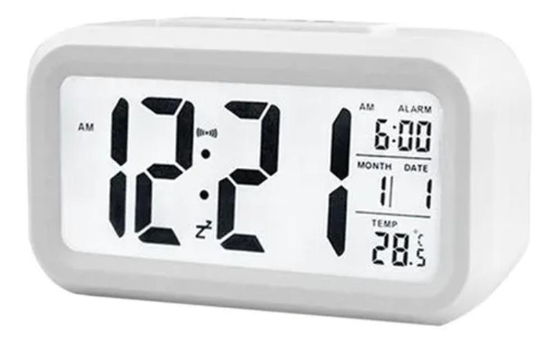 Relógio Digital Lcd Led Despertador Calendário Temperatura