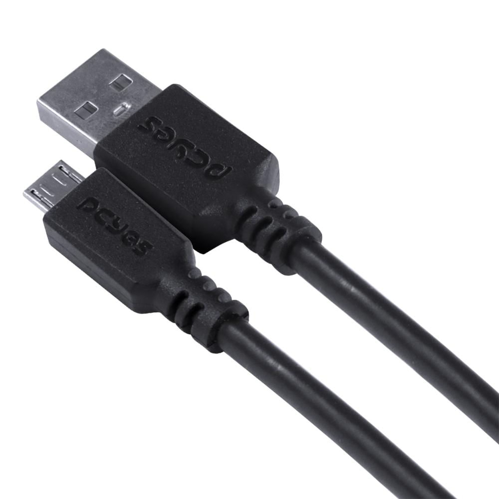 Cabo para Celular Micro USB para USB a 2.0 3 Metros Preto - PMUAP-3