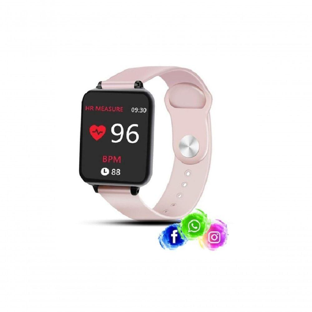 Relogio Inteligente Smartwatch B57 Rosa Whatsapp Instagram