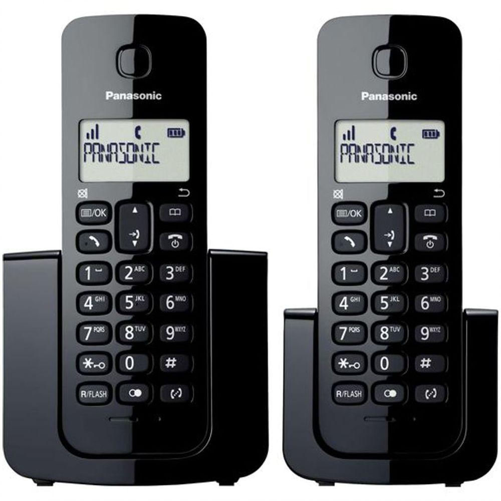 Telefone Sem Fio Com Id Base + Ramal Kx-tgb112lbb Preto Panasonic