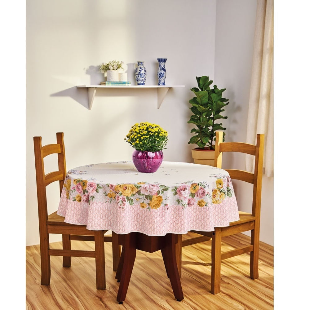 toalha mesa lepper redonda super prática carol rosa