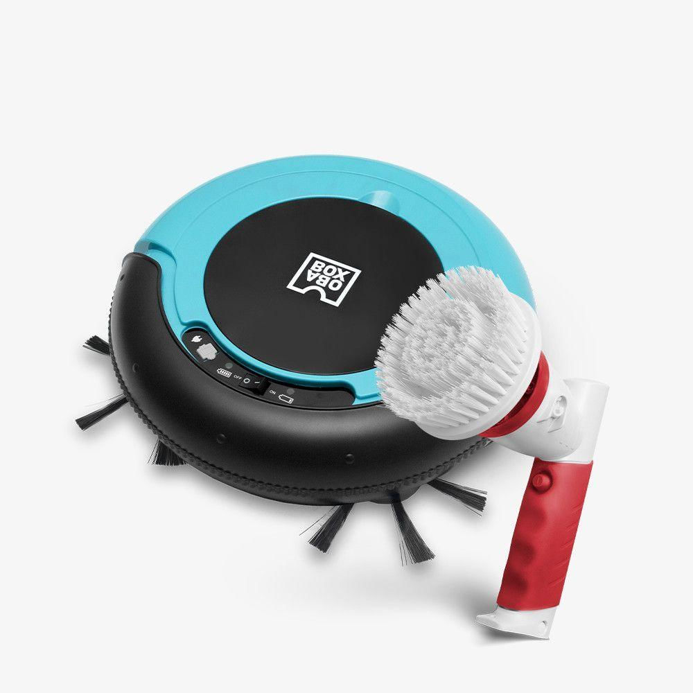 Combo Limpeza Aspirador Robô+Escova Elétrica De Limpeza Gira Bivolt