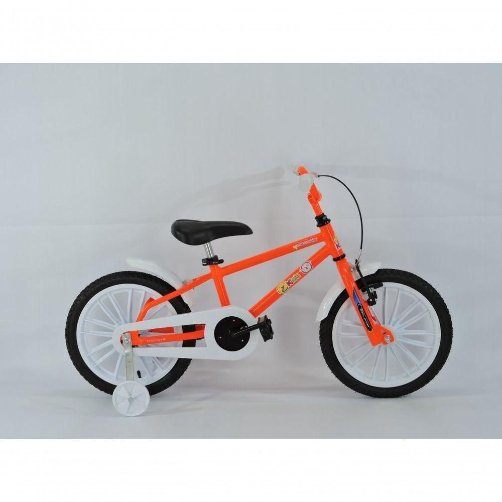 Bicicleta Infantil Cross Aluminio Aro 16 Laranja