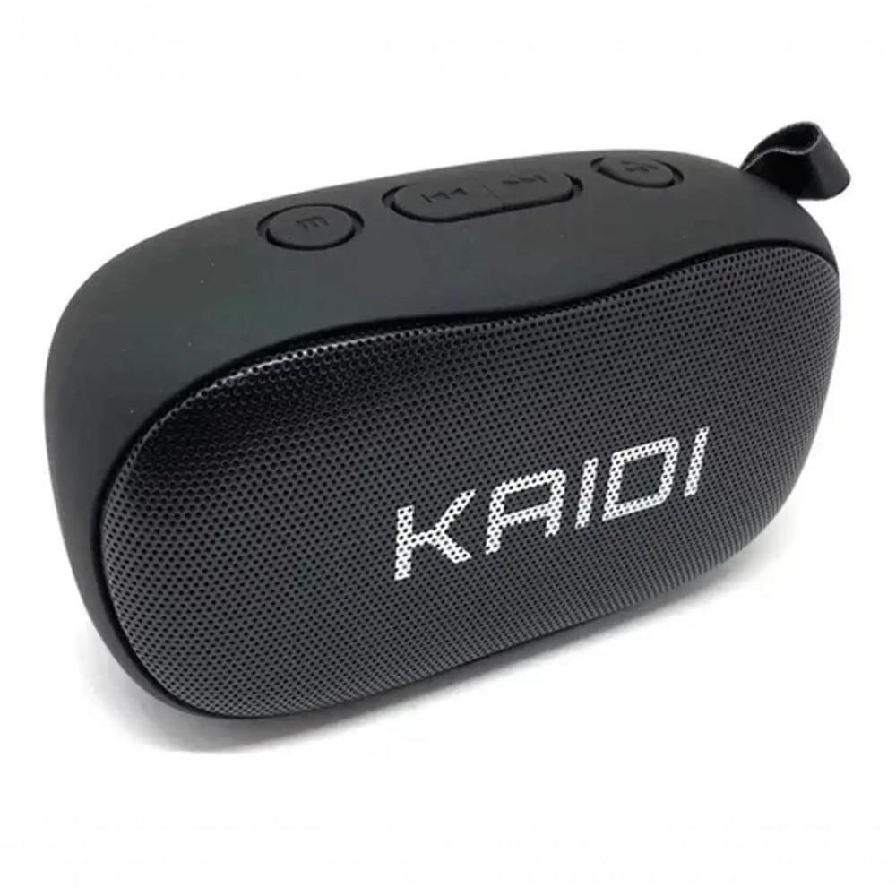 Caixa De Som Bluetooth Cartão Sd Fm Portátil Com Microfone Kaidi Kd811