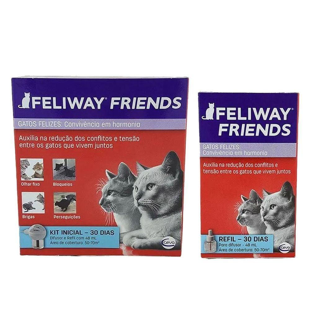 Feliway Friends Difusor C/ Refil 48ml + 1 Refil 48 Ml Ceva