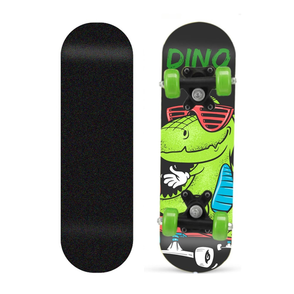 Mini Skate Com Lixa Dinossauro