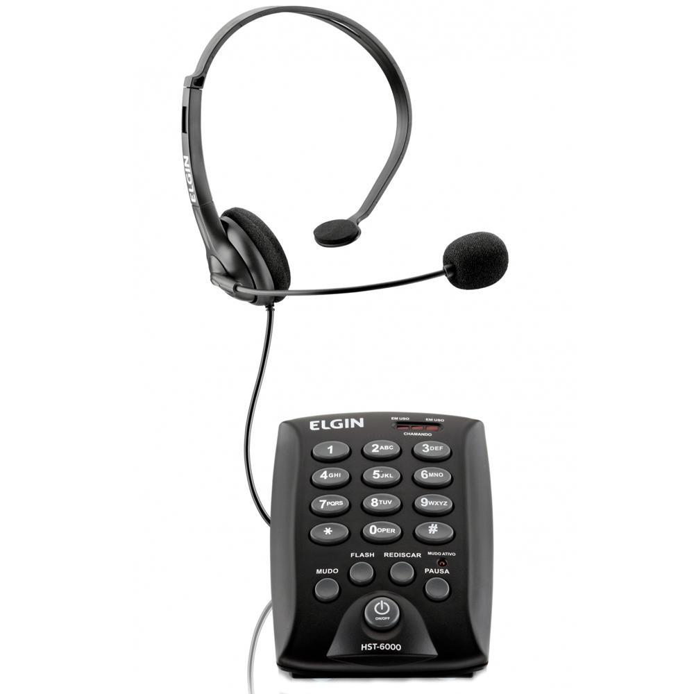 Telefone com Headset Elgin HST6000
