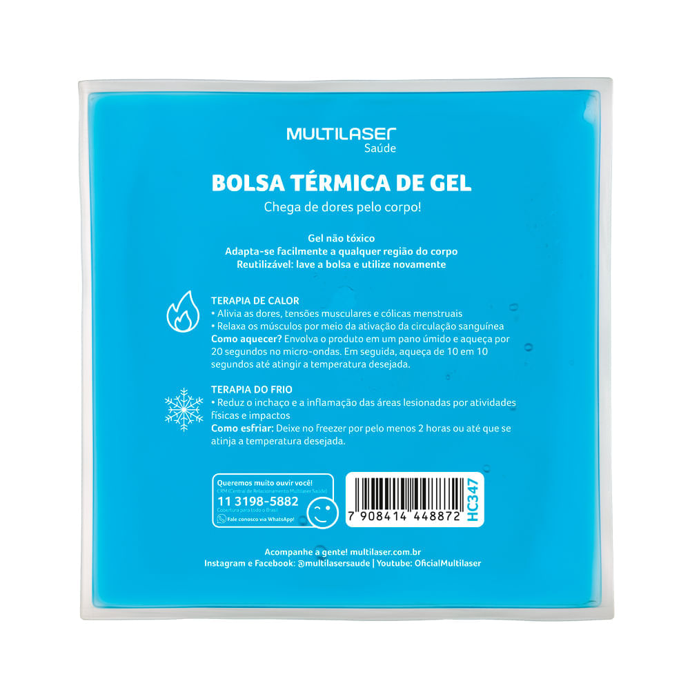 Bolsa Térmica Transparente em Gel Tam. P Multi Saúde - HC347 HC347