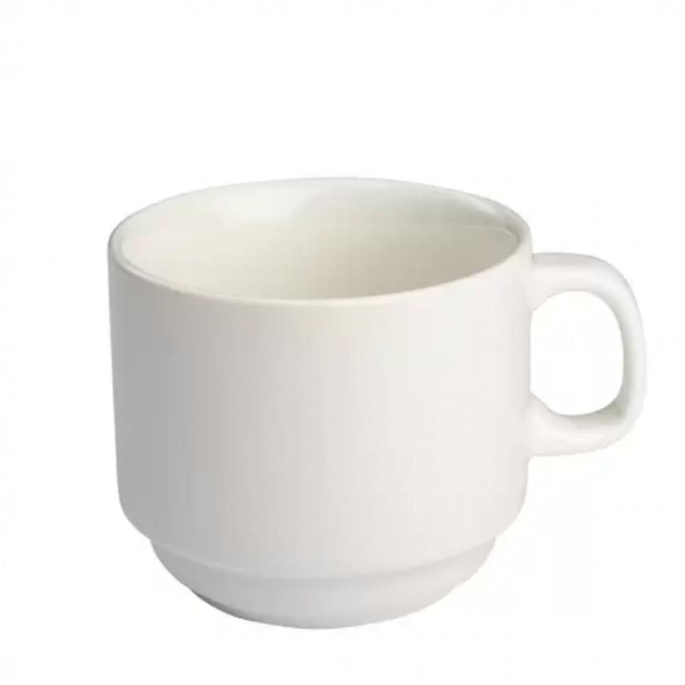 Xícara de Chá Branca Sem Pires Empilhavel 200 ml - Porcelart
