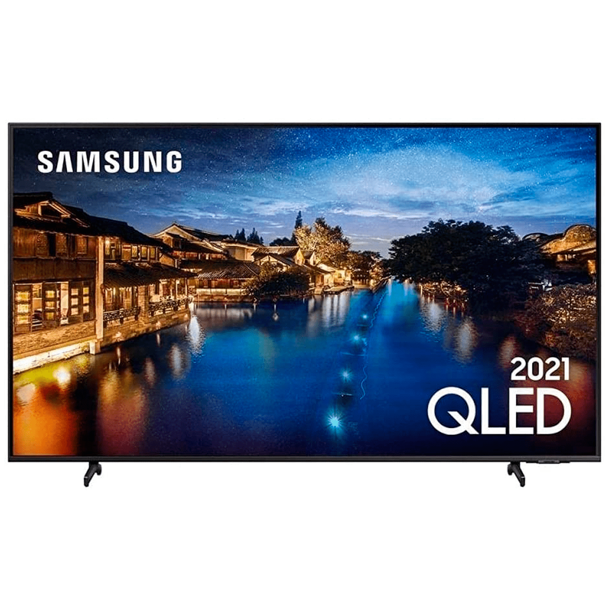 Smart TV Samsung 55" QLED 4K QN55Q60AAGXZD Cinza Titan Bivolt