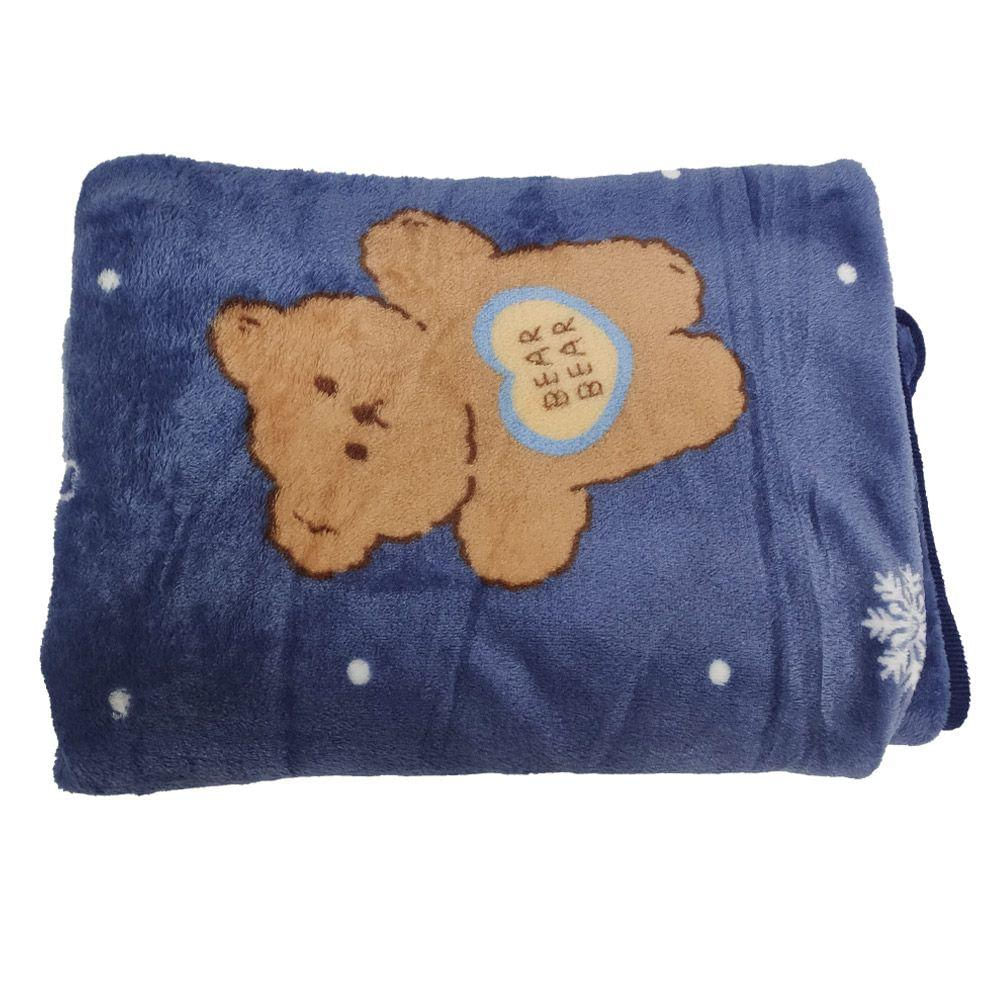 Manta Cobertor Infantil Mantinha Toque Macio Aveludado Urso