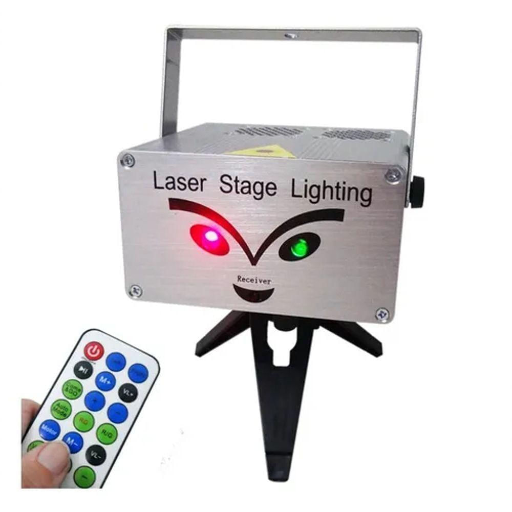 Mini Projetor Laser Portátil Holográfico Tripé