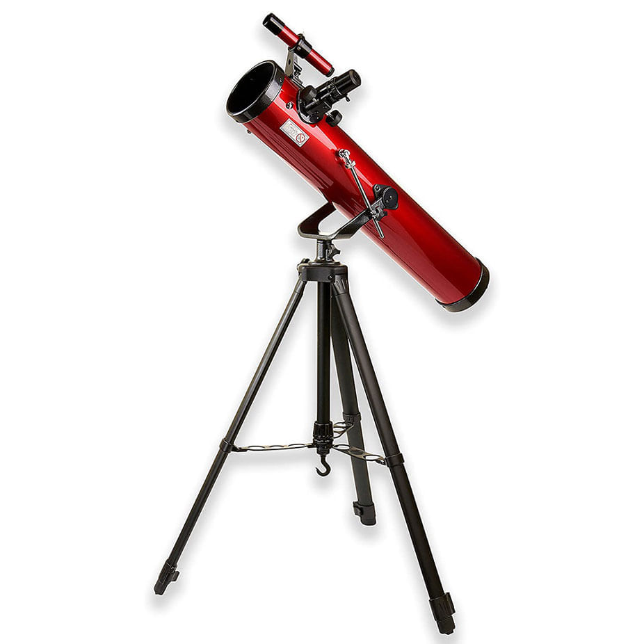 Telescópio Refletor Equatorial Red Planet 45-100x,114mm, Localizado 6x30, 2 Oculares+Tripé