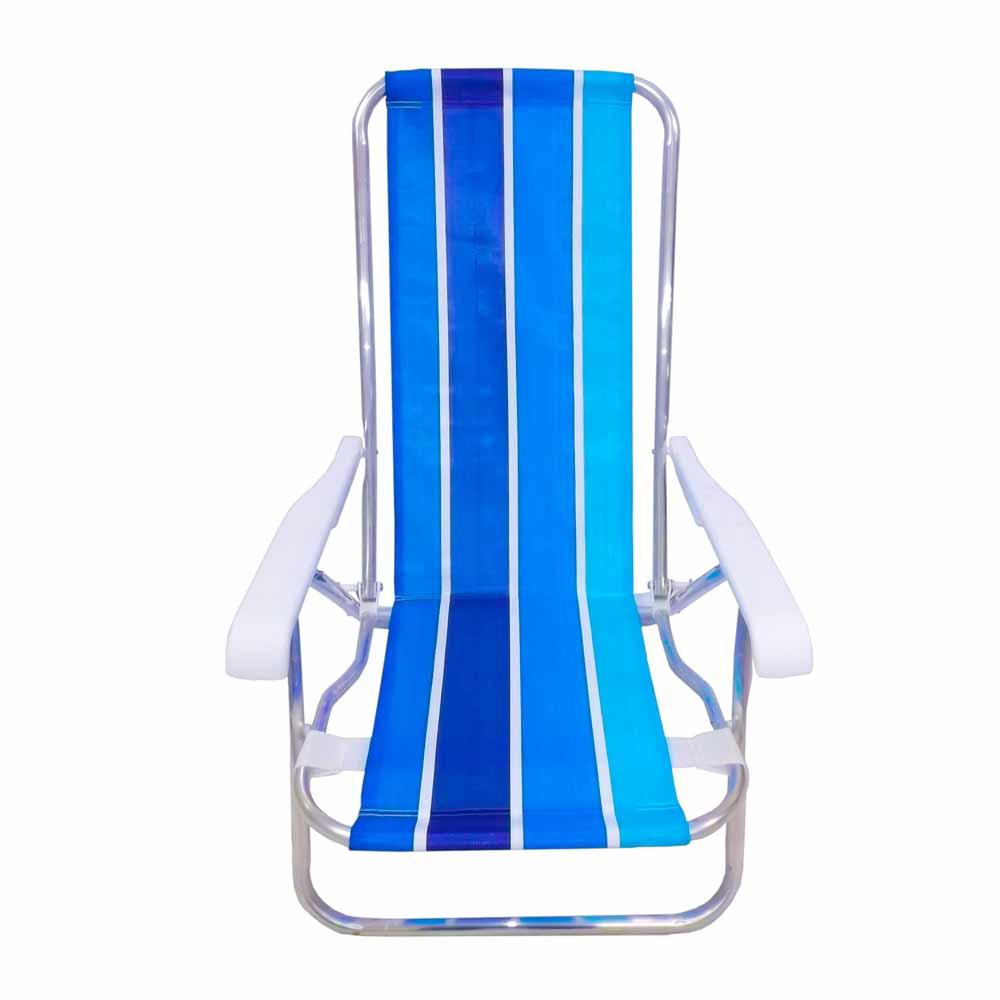 Cadeira de Praia 4 Posições Alumínio CAD0641 Botafogo Sortida