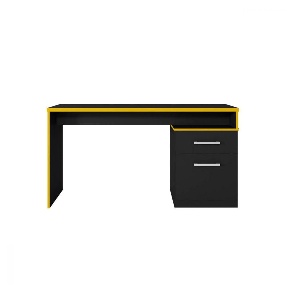 Mesa Desk Gamer Drx- 4000 Preto Tx / Amarelo