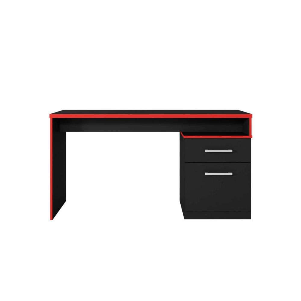 Mesa Desk Gamer Drx- 4000 Preto Preto Tx / Vermelho Tx