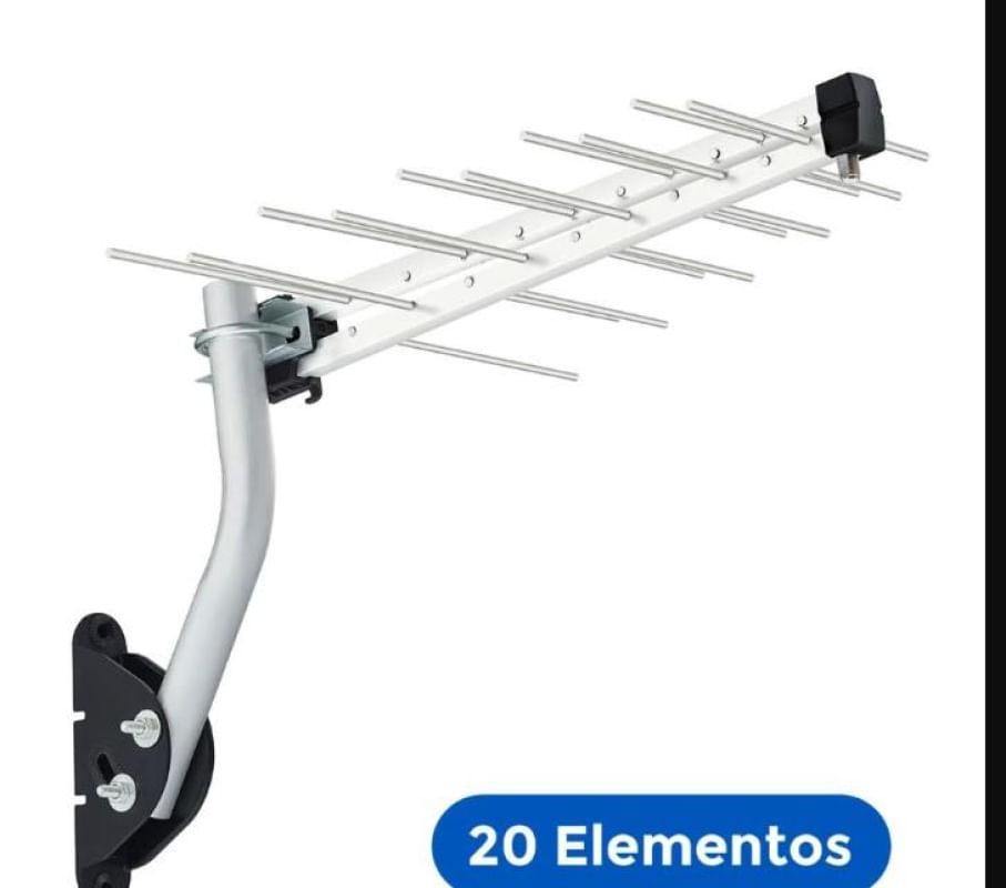 Antena Externa Aquário LOG para TV 20 Elementos - LU-20 PLUS