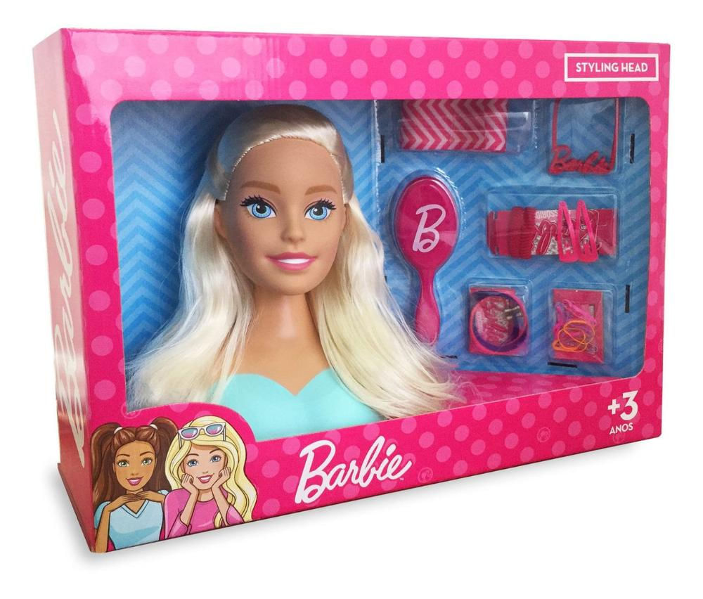 Barbie Boneca De Pentear Styling Head Com Acessórios Pupee 1255