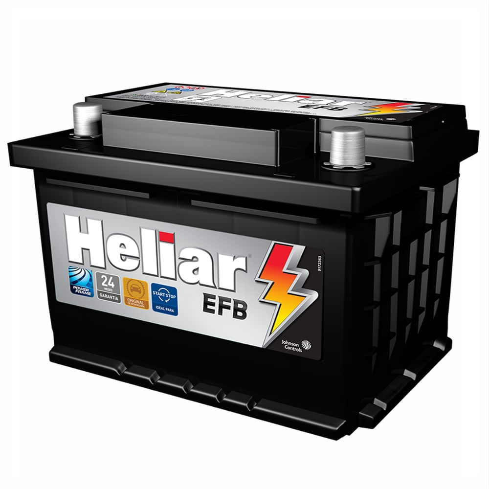 Bateria Heliar 72AMP Tecnologia Start Stop (EFB) 72 AH – HEFB72PD