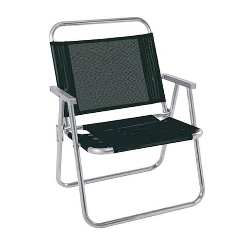 Cadeira de Praia MOR 2153 Oversize de Alumínio - Preto