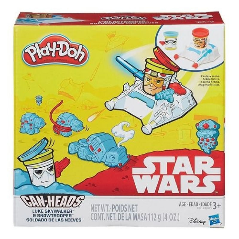 Hasbro Play-Doh Star Wars Can-Heads Luke Skywalker & Snowtrooper