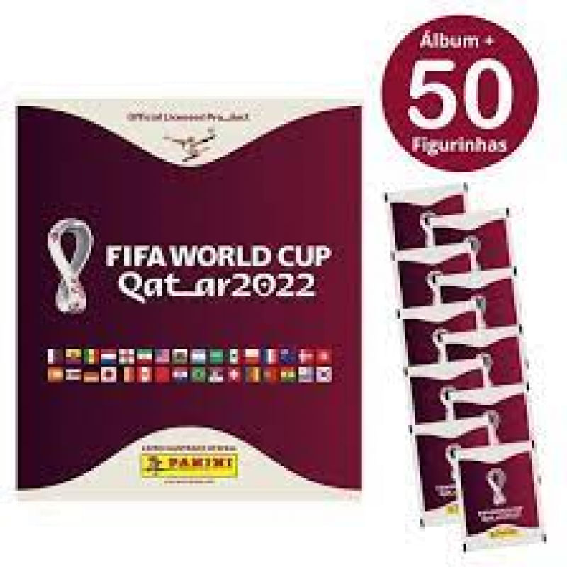 Kit Álbum de Figurinhas Copa 2022 Qatar + 50 Figurinhas