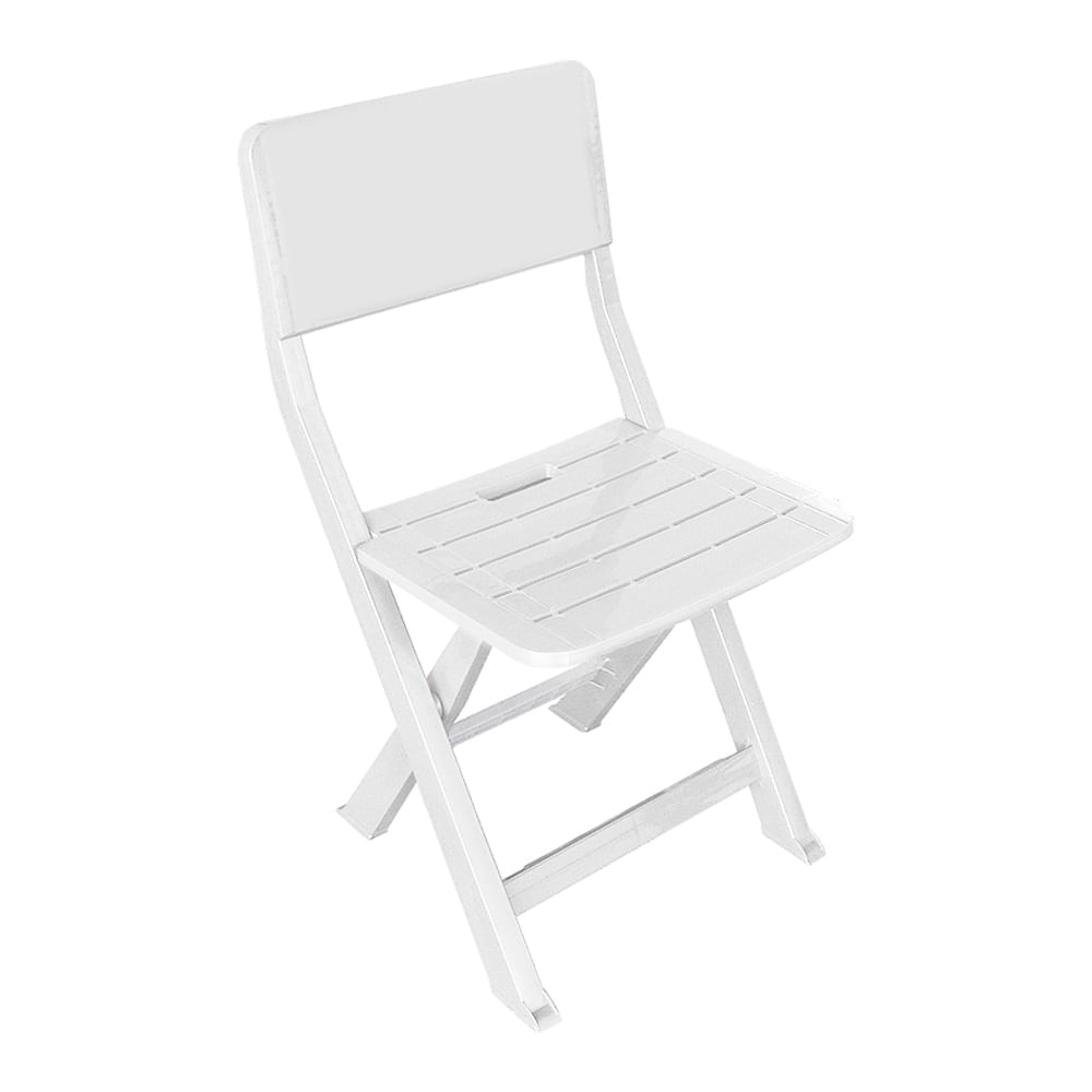 Cadeira Plástica JSN CA5B Dobrável Branca