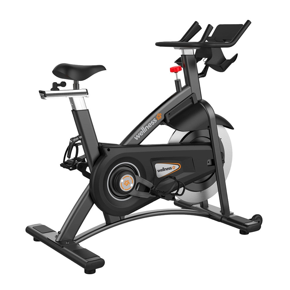 Bike Spinning Profissional Super M Plus Res. Magnética Ajustável com Correia 15kg Wellness - GY074 GY074